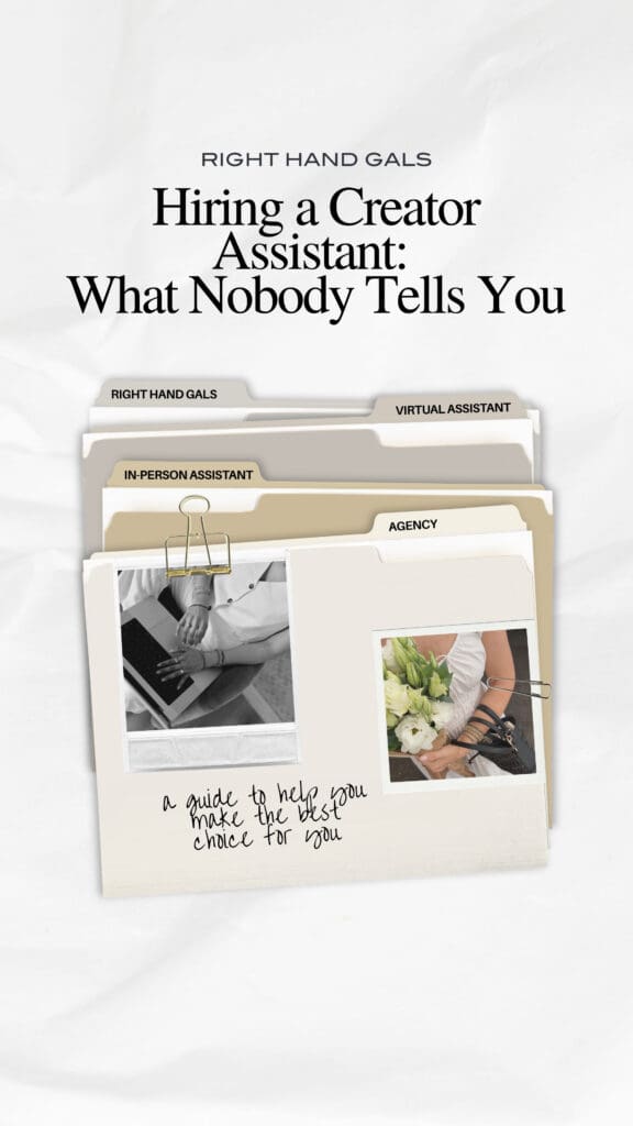 hiring influencer assistant creator business guide