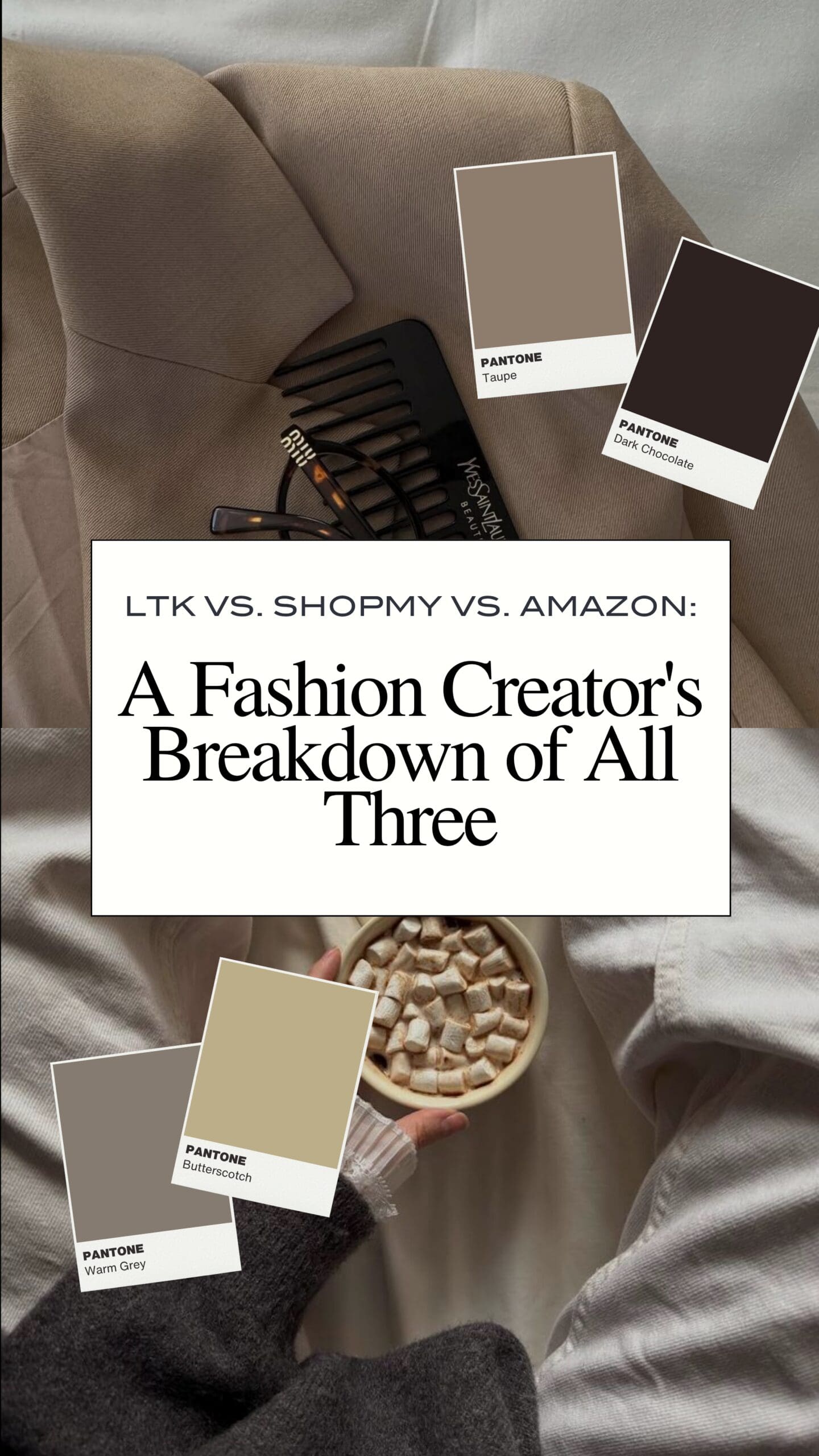 LTK vs ShopMy vs Amazon fashion creator affiliate strategy collage